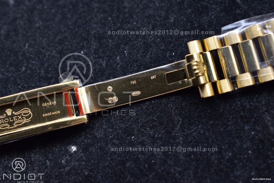 Steel President 904L Durable V5 (Gain QF Edition vr3255 Weight) DayDate 699 on 36 Roman Bracelet Best Silver Dial with YG Markers 0207